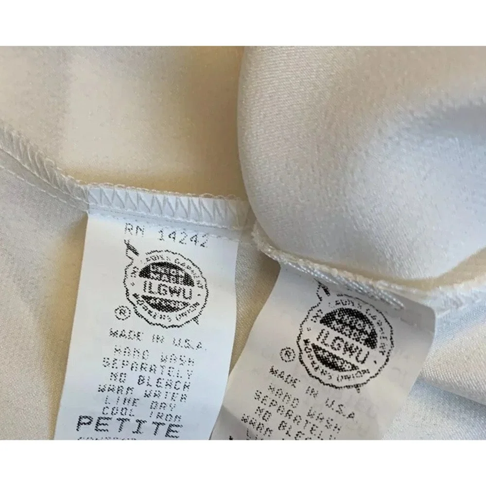 Vintage Peignoir Set Camisole & Robe Silky Satin Retro Glam Union Made NEW NOS